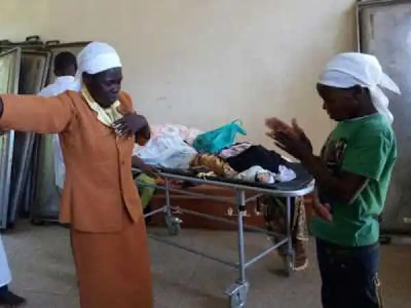 Photo: Drama As Church Members Storm Mortuary To Resurrect Dead People